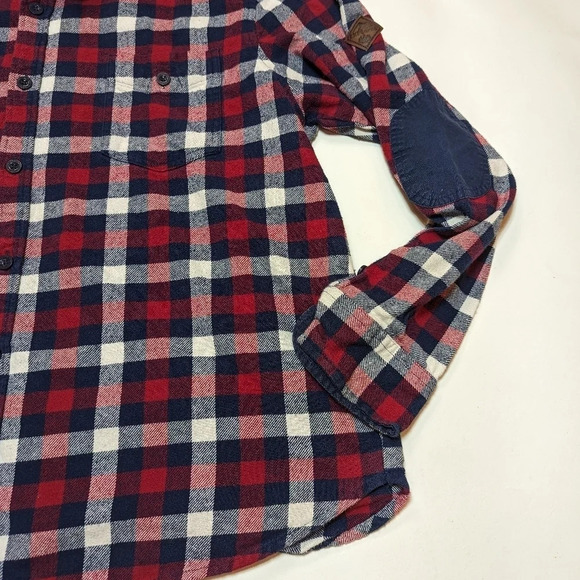 Mountain Warehouse Lumberjack  Flannel Navy Red Plaid Button Down XXL - Picture 9 of 11